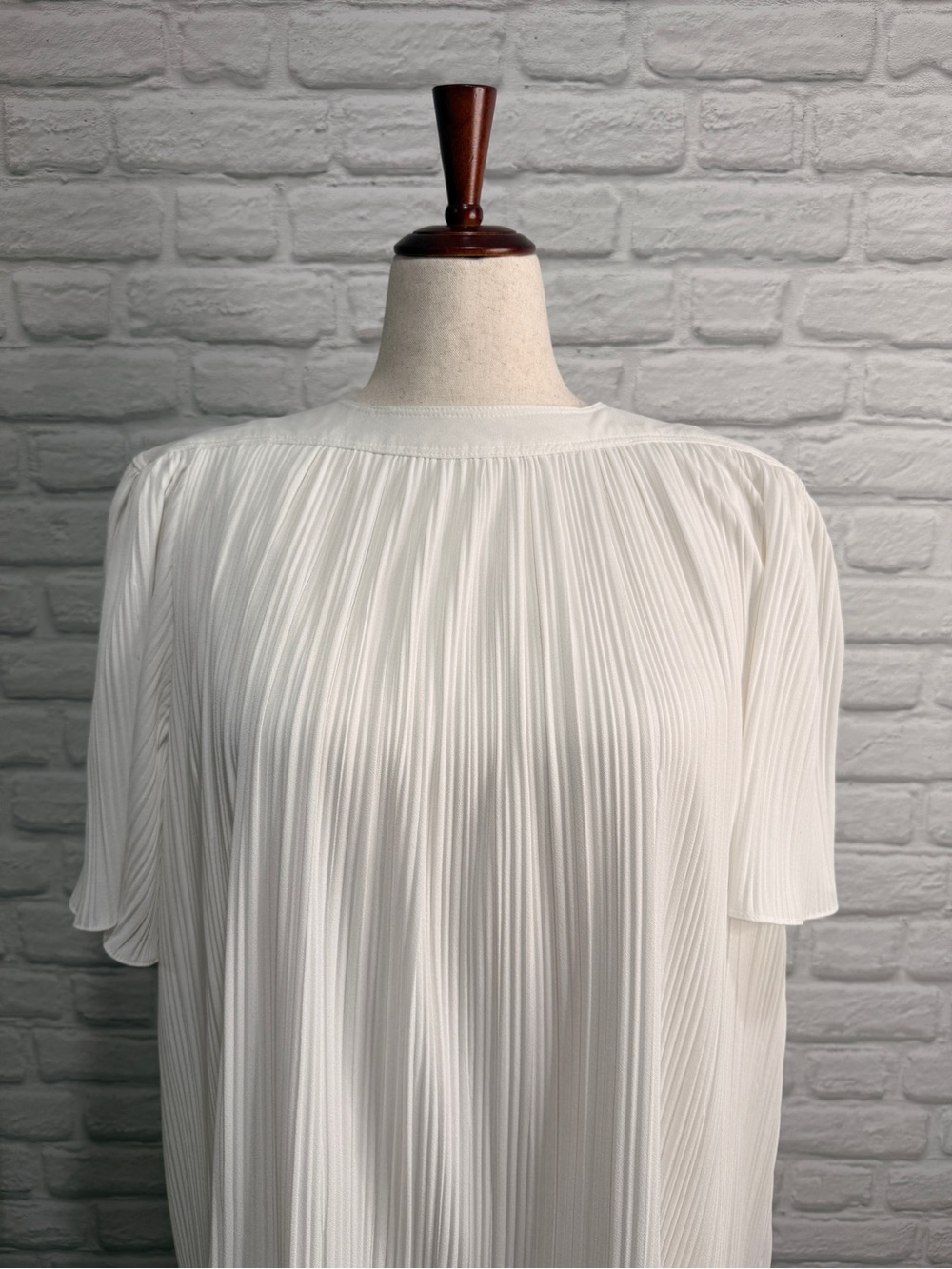 Vintage Risa Ann New York Pleated Tiered Ruffle Midi Dress - Picture 8 of 10